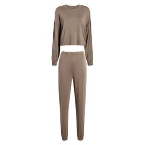 Nuuds Lightweight Loungewear Set - Mocha